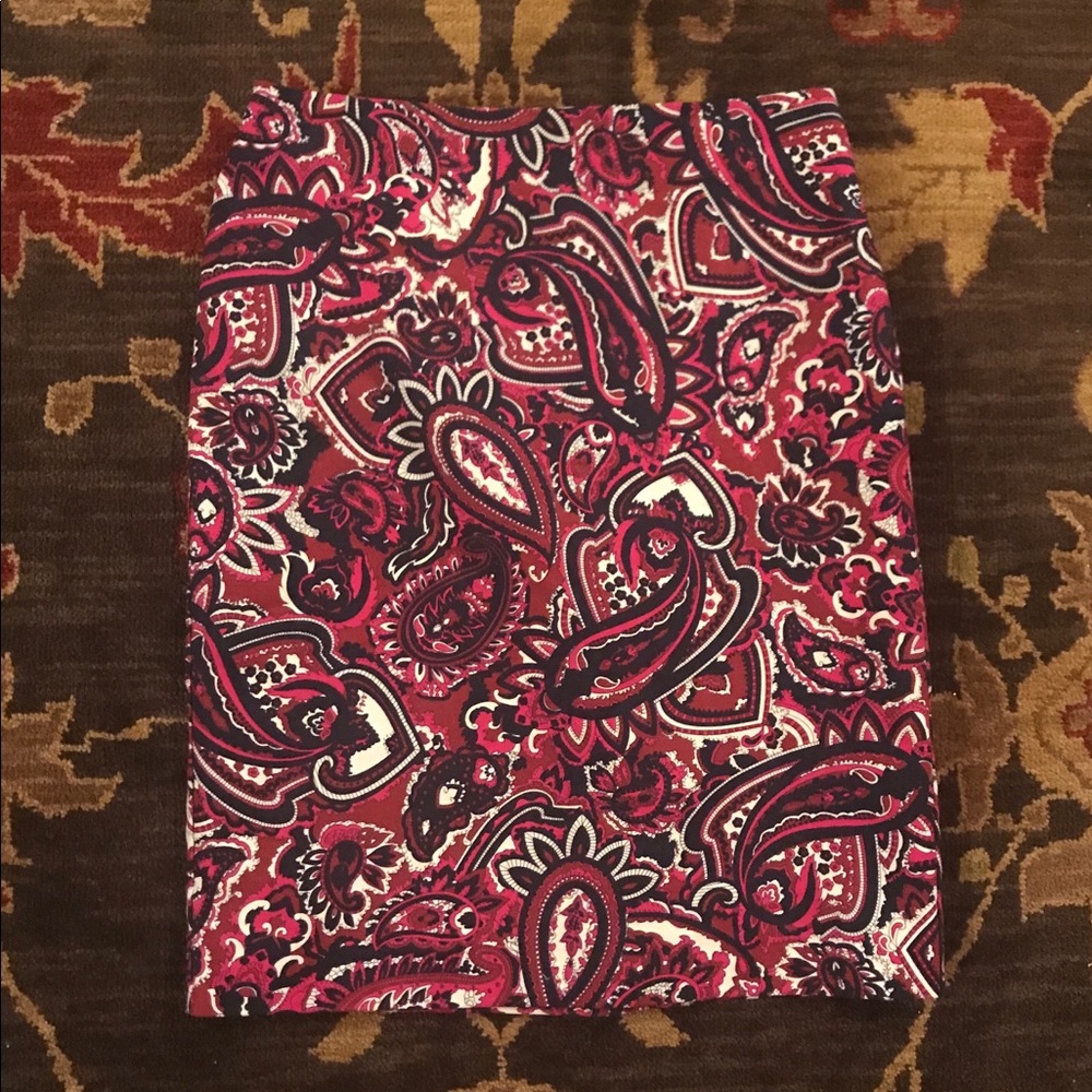 Talbots Paisley Print Pencil Skirt 🐙